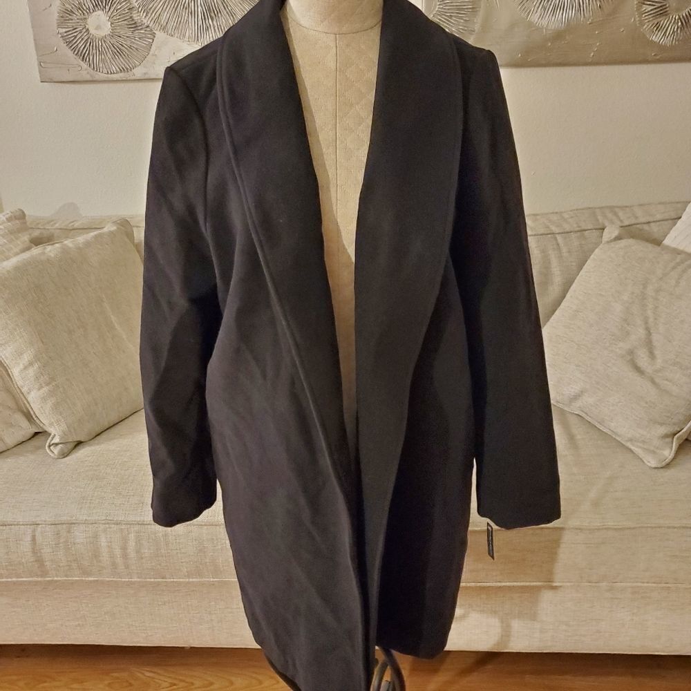 Halogen Double Face Coat sz Large in Black - Picture 4 of 10